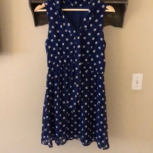 Blue Polka Dot Dress